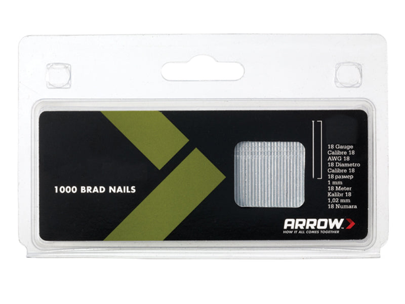 Arrow ABN1832 BN1832 Brad Nails 50mm 18g Pack 1000