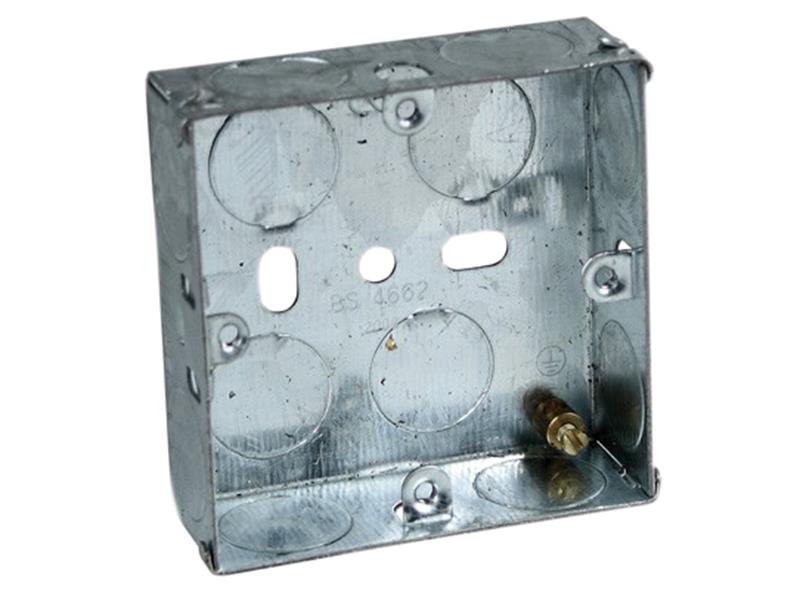 AxiomElectrical MB135 Metal Socket Box 35mm (Pack 10)