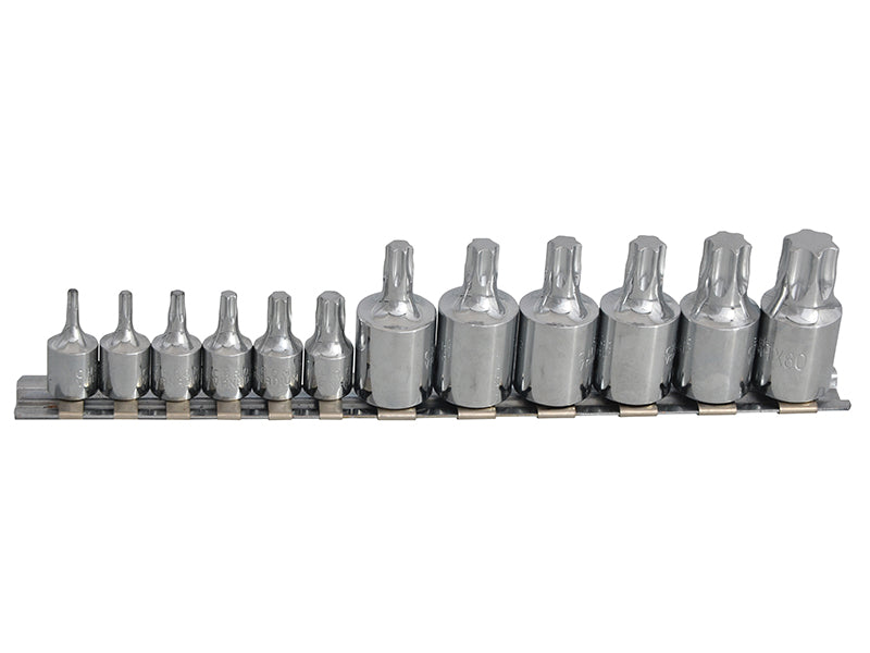 BlueSpotTools 01551 TORX Socket Set of 12 1/4 & 3/8in Square Drive