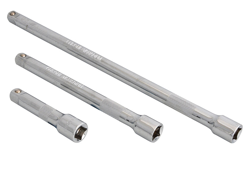 BlueSpotTools 02072 3/8in Square Drive CV Extension Bar Set 3 Piece