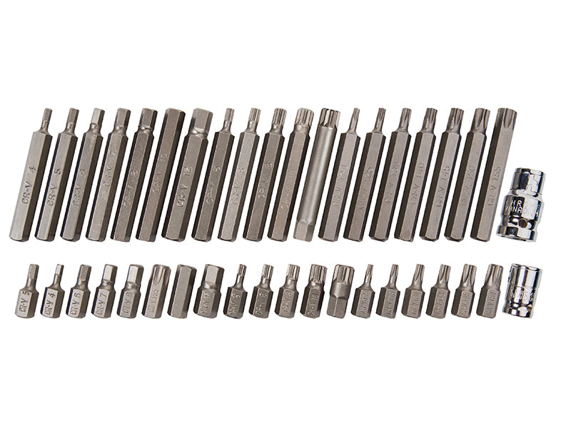 BlueSpotTools 1517 Mixed Hex Spline & TORX Bit Set, 40 Piece
