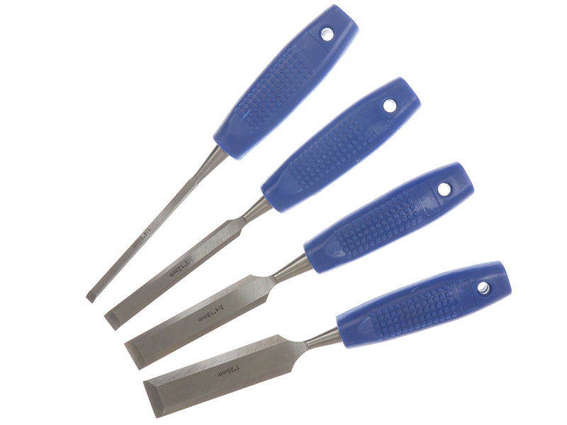 BlueSpotTools 28124 Wood Chisel Set, 4 Piece