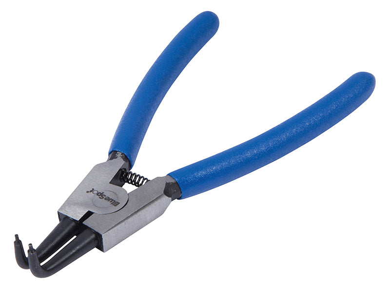 BlueSpotTools 8706 Circlip Pliers External Bent 90_ Tip 150mm (6in)