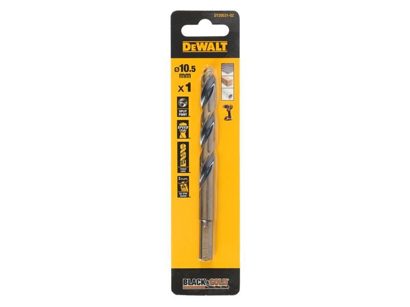 DeWalt BLACK&GOLD HSS Drill Bit 10.5mm