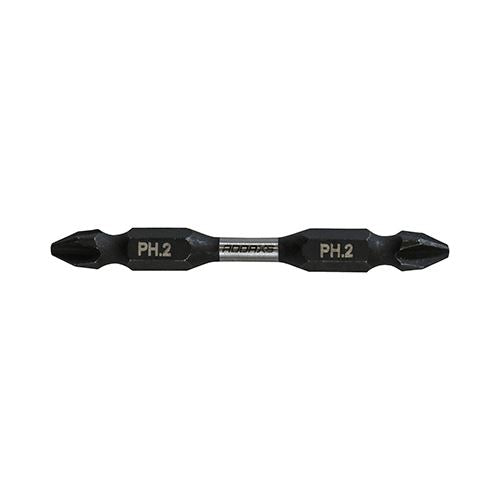 TIMCO X6 Double Ended Phillips Bit No.2 x 65 Pack 2
