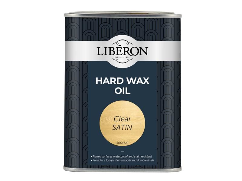 Liberon 104467 Hard Wax Oil Clear Satin 1 litre