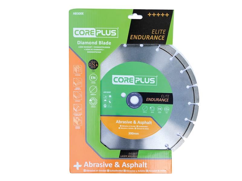 CorePlus CORDBAB300E AB300E Elite Abrasive & Asphalt Diamond Blade 300mm