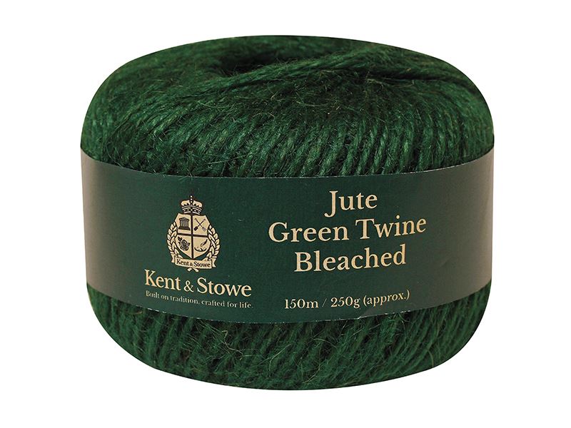 Kent&Stowe 70100825 Jute Twine Bleached Green 150m (250g)