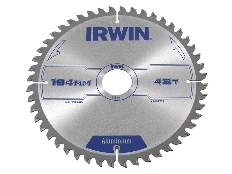 IRWIN� 1907773 Professional Aluminium Circular Saw Blade 184 x 30mm x 48T TCG