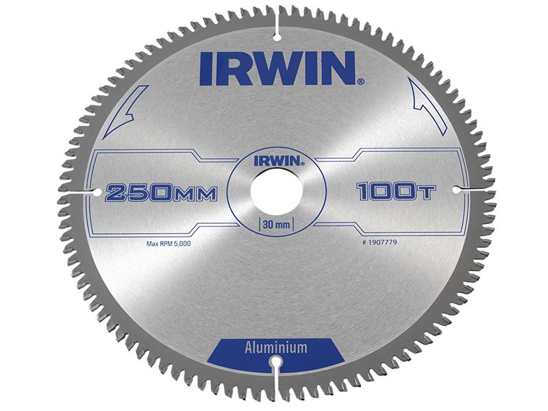 IRWIN® 1907779 Professional Aluminium Circular Saw Blade 250 x 30mm x 100T TCG