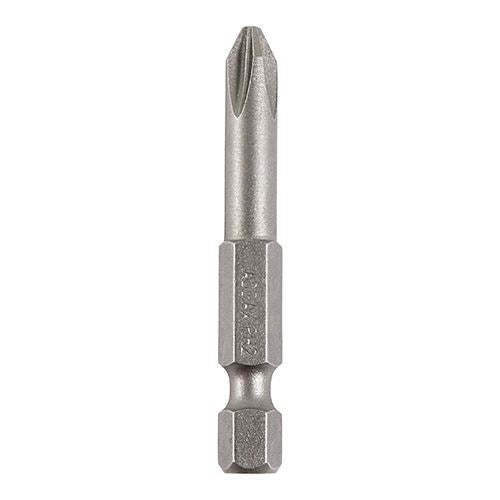 TIMCO Phillips Driver Bit - S2 Grey No.2 x 50 Grey Pack 5