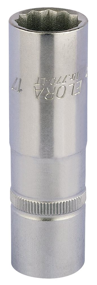 Draper 17MM BI-HEX DEEP SOCKET 1/2DR 11935 1/2" Sq. Dr. Metric Bi-Hexagon Deep Sockets