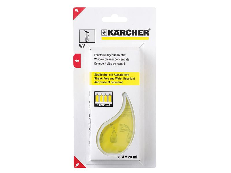 Karcher 6.295.302.0 Glass Cleaning Sachets (4x20ml)