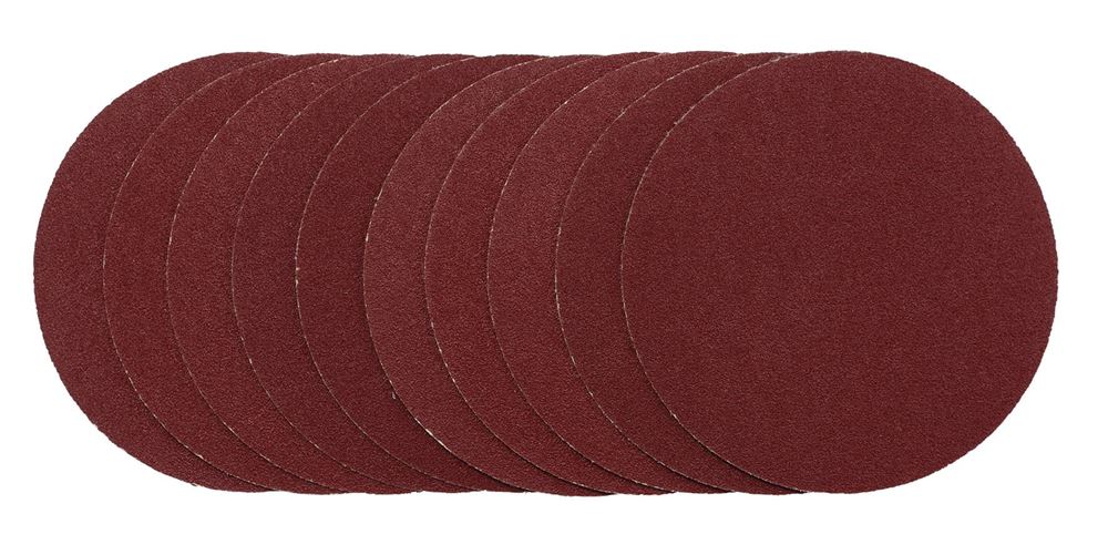 Draper 125MM SANDING DISC 80G 02694 Sanding Discs, 125mm, Hook & Loop (Pack of 10)