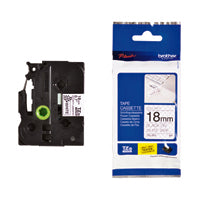 Brother Lbl Tp 18mm Blk o Wht TZESE4