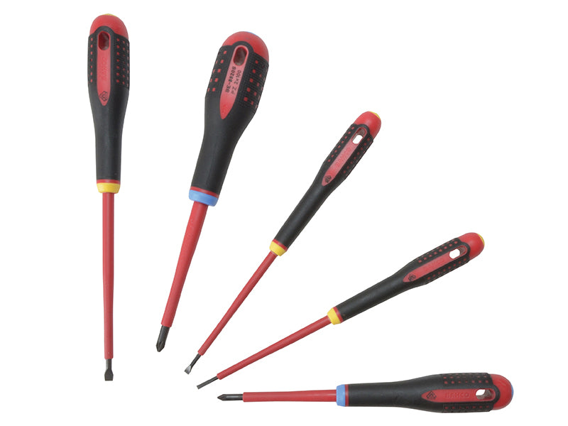 Bahco BE-9882S BE-9882S Insulated ERGO™ Screwdriver Set, 5 Piece