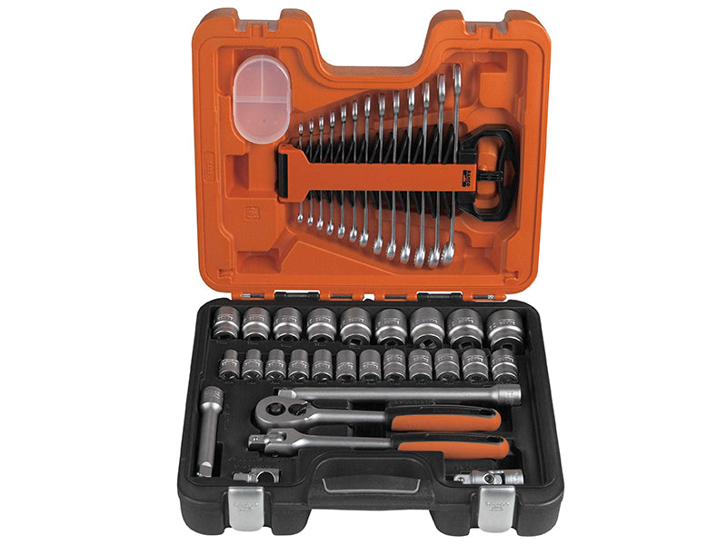 Bahco S400 S400 Socket & Spanner Set of 40 Metric 1/2in Drive