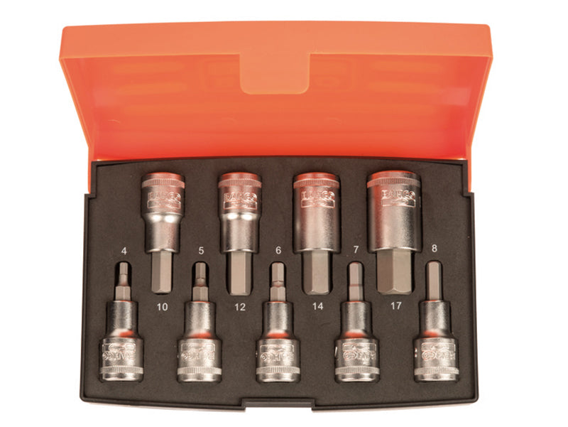 Bahco S9HEX S9HEX 1/2in Drive Socket Set of 9 Metric