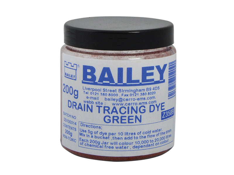 Bailey 3589 3589 Drain Tracing Dye - Green