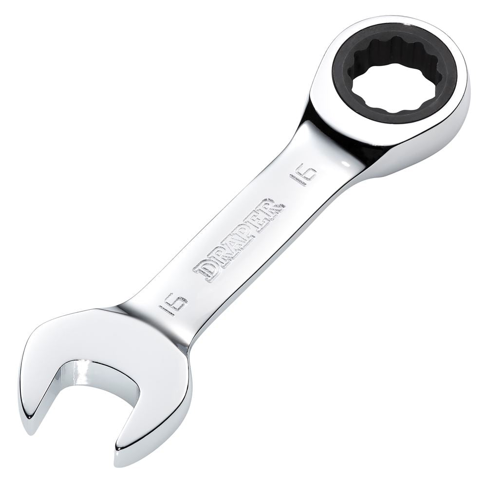 Draper 16MM STUBBY RATCHETING SPANNER 27911 27911 HI-TORQ® Metric Stubby Ratchet Combination Spanner
