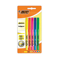 Bic Brite Liner Highlighter Astd P5