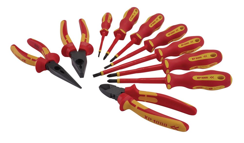 Draper XP1000 10PC S/DR & PLIER SET 94859 94859 VDE Screwdriver and Pliers Set (10 Piece)