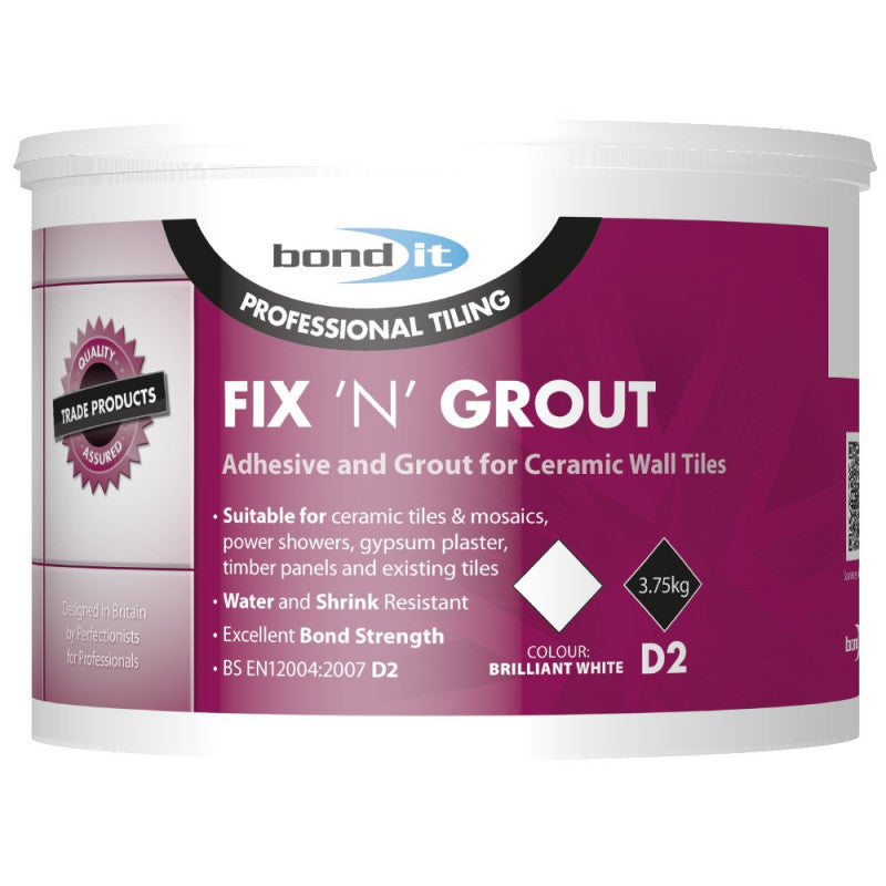 Bond It BDTA11 - 3.75kg D2 Fix N Grout Tile Adhesive