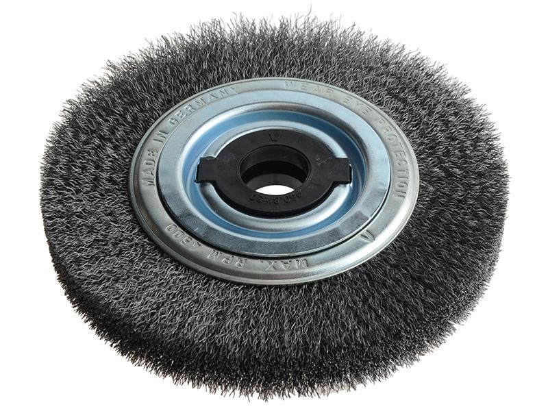 Lessmann 366.162 Wheel Brush D200mm x W35-40 x 80 Bore Set 4 +1 Steel Wire 0.30