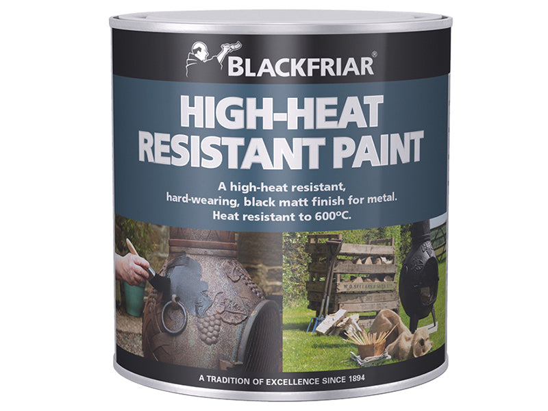 Blackfriar BF0520004E1 High-Heat Resistant Paint Black 500ml