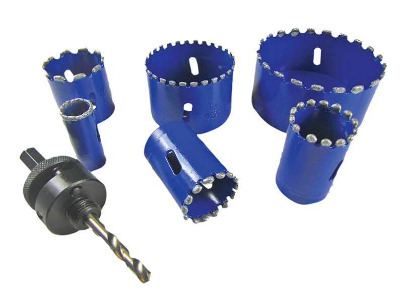 BOA 21001 Kitchen & Bathroom Installer Kit Diamond Holesaw Set, 6 Piece