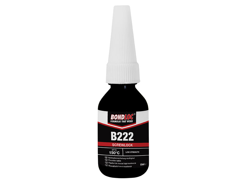 Bondloc B222-10 B222 Screwlock Low Strength Threadlocker 10ml