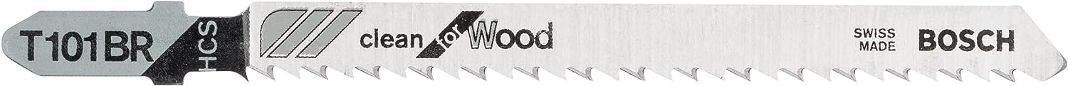 Bosch 2608630014 Professional 5 x Jigsaw blade T 101 BR Clean for Wood