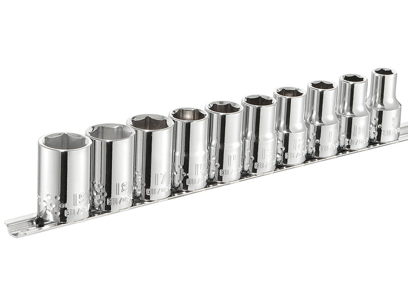 Expert E034837 Socket Set of 10 Metric 1/2in Drive