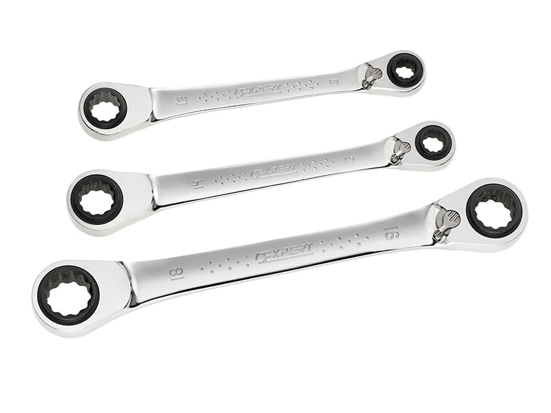 Expert E111115 Quadbox Spanner Set, 3 Piece