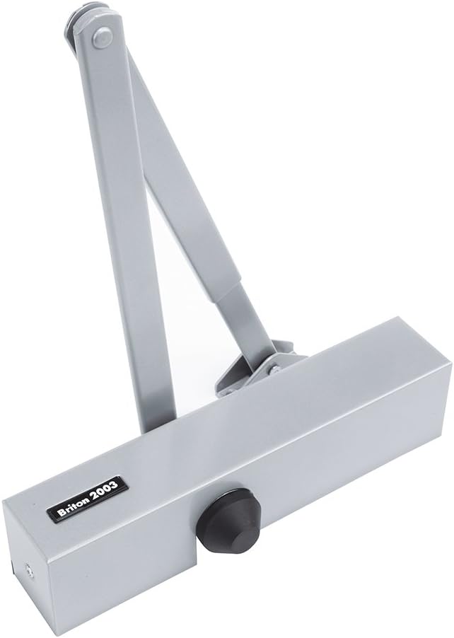 Briton 2003.SES CE Closer: Fixed Size 3 for Fire Doors, Silver