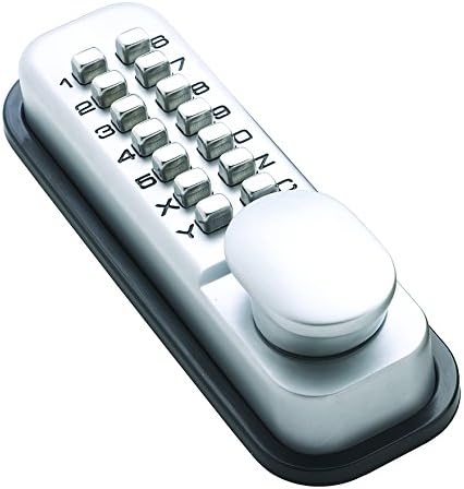 Briton 9160 Push Button Mechanical Digital Lock c/w HO Option (SV and PB Finishes), Silver