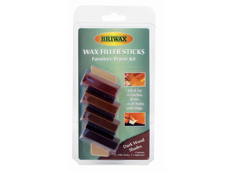 Briwax BWSWSDK Wax Filler Sticks Dark Wood Shades (Pack 4)
