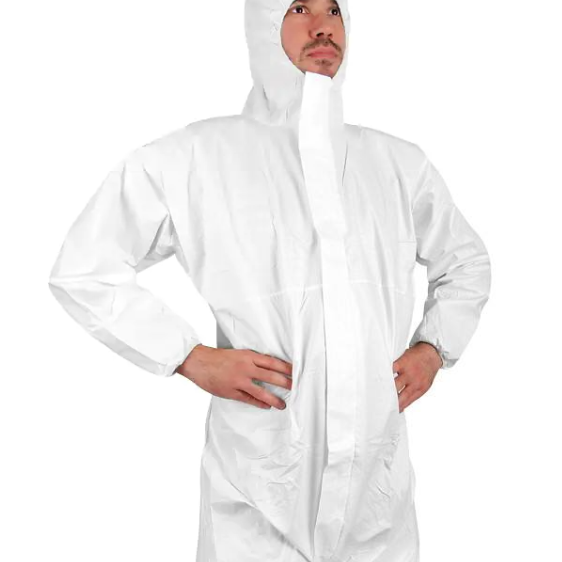 Click - VIRA-CHEM DISPOSABLE COVERALL WHITE XL - White