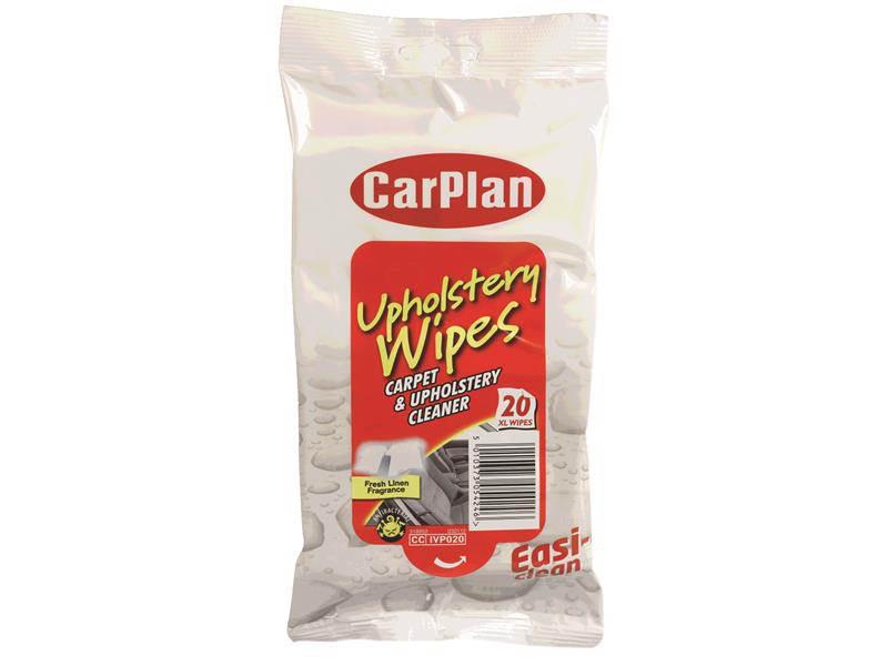 CarPlan IVP020 Upholstery Wipes (Pouch of 20)