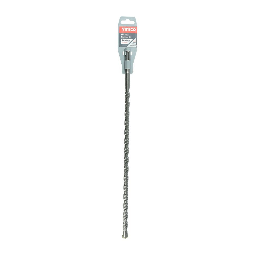 TIMCO SDS Plus Hammer Bit 14.0 x 450 Pack 1