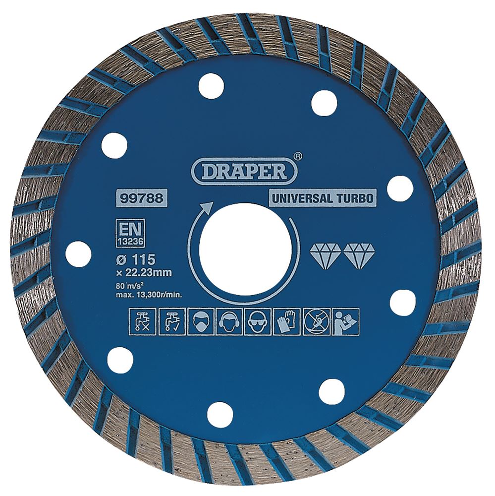 DRAPER 99788 - Turbo Diamond Blade, 115mm