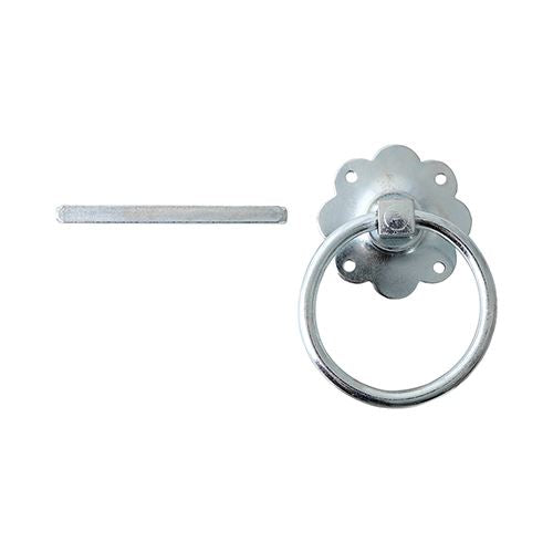 TIMCO Ring Gate Latch - Plain Zinc 6" Pack 1