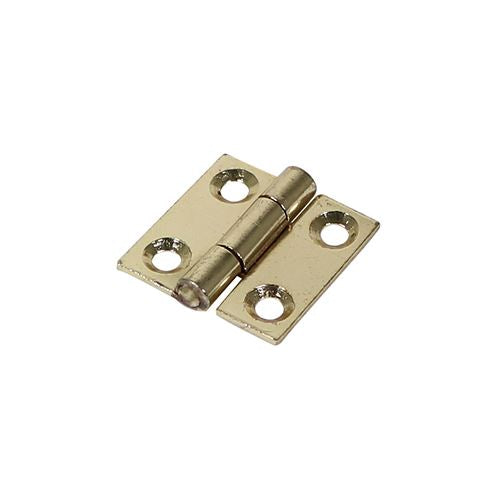 TIMCO Butt Hinge Fixed Pin E/Brass 25 x 25 Pack 2