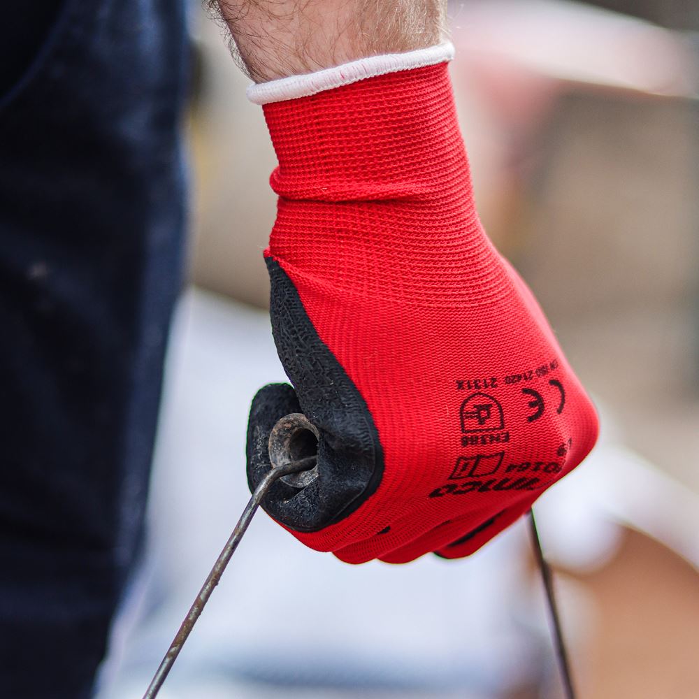 TIMCO Light Grip Glove Latex Crinkle Large Pack 1