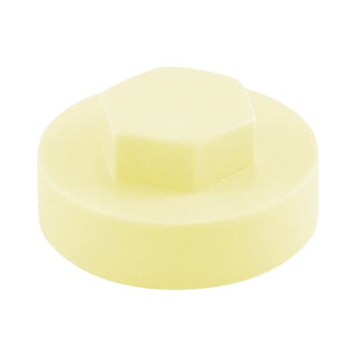 TIMCO Hex Cover Cap - White (Creamy) 16mm White Pack 1000