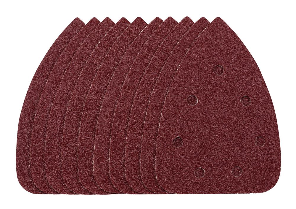 Draper DETAIL SANDING SHEET 40G 8611 08611 Detail Sanding Sheets with Hook and Loop, 140mm, SSD6 (Pack of 10)