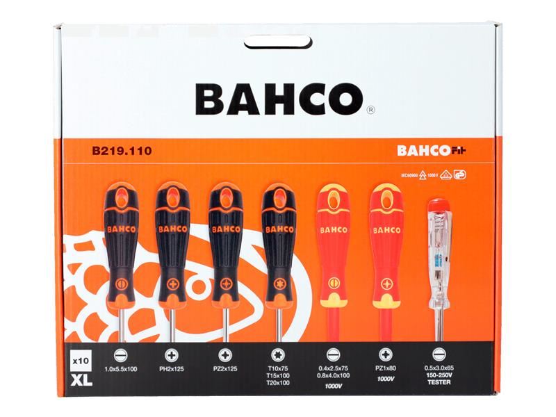 BAH B219.110 BAHCOFIT XL Screwdriver Set, 10 Piece