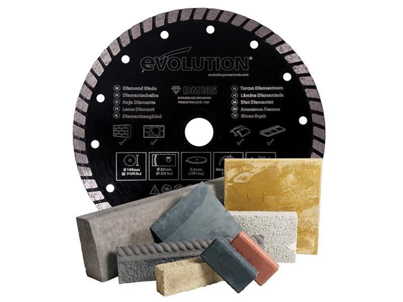 EVL Diamond Blade, Segmented Rim 185 x 20mm