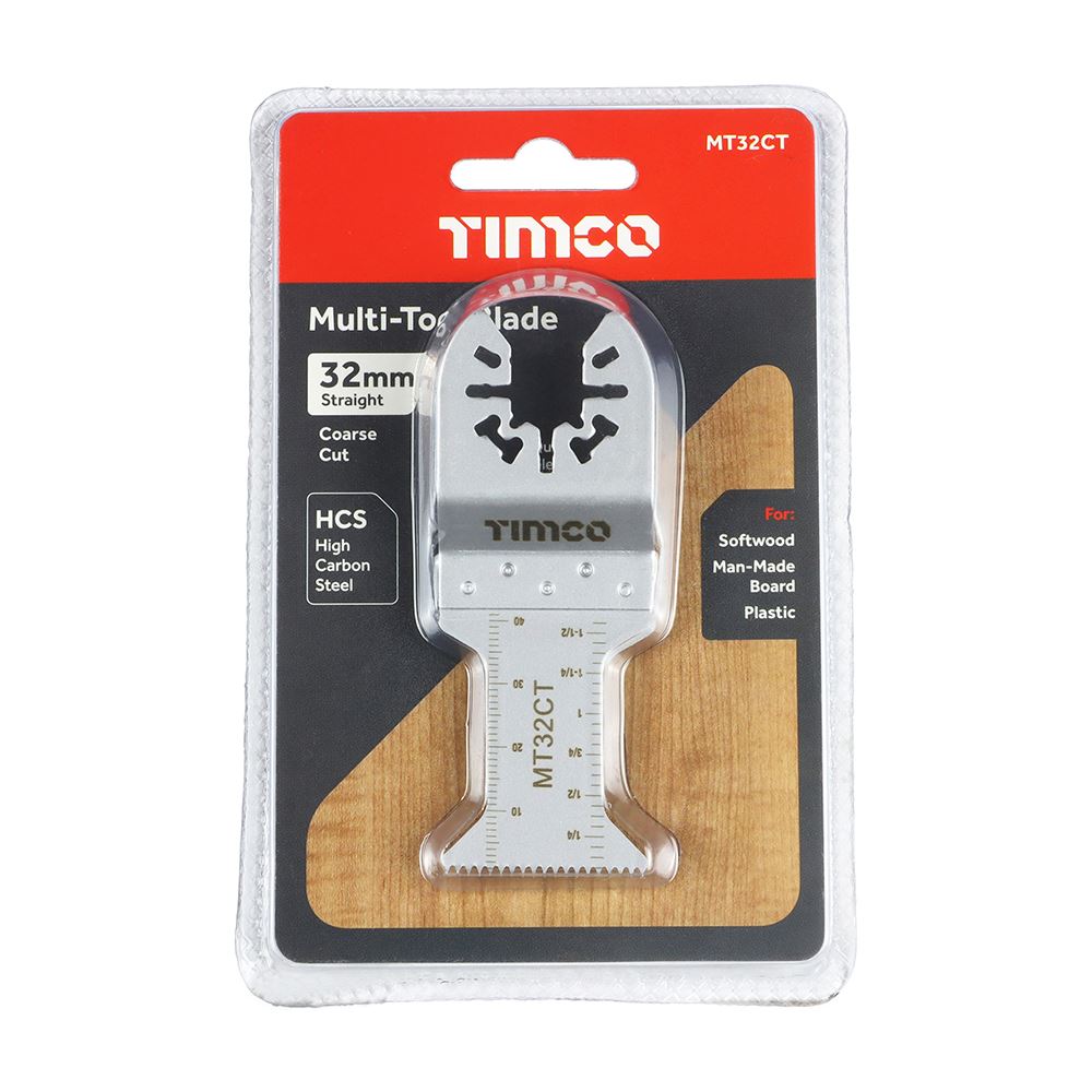 TIMCO MTool Blade Straight Coarse 32mm Pack 1