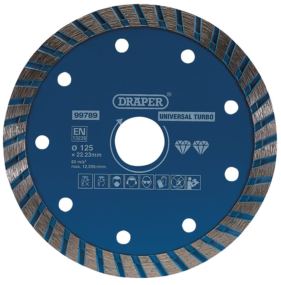 DRAPER 99789 - Turbo Diamond Blade, 125mm